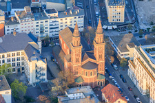 St. Ludwig Church on Wredestraße in the district Mitte in Ludwigshafen am Rhein in the state Rhineland-Palatinate, Germany