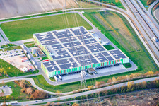 New halls of the Pfalzmarkt for fruit and vegetables eG in Mutterstadt in the state Rhineland-Palatinate, Germany