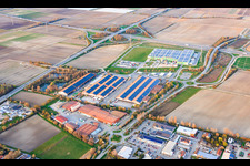 Halls of the Pfalzmarkt for fruit and vegetables eG in Mutterstadt in the state Rhineland-Palatinate, Germany