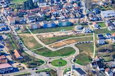 New development area Am Pfefferminzbähnel after development in the district Lachen in Neustadt an der Weinstraße in the state Rhineland-Palatinate, Germany