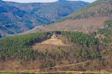 Cleared platform in front of the renovated Victory and Peace Monument in Edenkoben in the state Rhineland-Palatinate, Germany