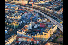 Residential development in Benckiser and Westendstrasse in the district Mitte in Ludwigshafen am Rhein in the state Rhineland-Palatinate, Germany