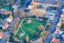 Volkspark in the district Gartenstadt in Ludwigshafen am Rhein in the state Rhineland-Palatinate, Germany