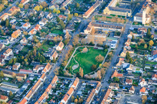 Volkspark in the district Gartenstadt in Ludwigshafen am Rhein in the state Rhineland-Palatinate, Germany