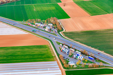 Spielberg parking lot on the A65 in Haßloch in the state Rhineland-Palatinate, Germany