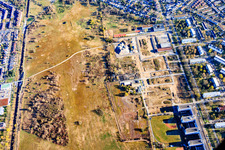 Conversion project at Delaware Street and New York Street at the old airfield in the district Nordstadt in Karlsruhe in the state Baden-Wuerttemberg, Germany