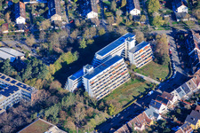 Wilhelmine-Lübke-Haus terraced high-rise building for assisted living, owned by the Karl Friedrich, Leopold and Sophien Foundation in the district Nordweststadt in Karlsruhe in the state Baden-Wuerttemberg, Germany
