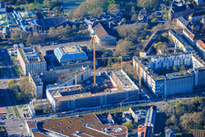 KARLA construction site on Kriegstraße in front of the town hall Karlsruhe at the fairground and Novotel Karlsruhe City in the district Südweststadt in Karlsruhe in the state Baden-Wuerttemberg, Germany