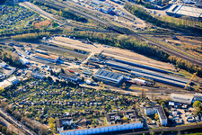 DB InfraGO AG in the district Oststadt in Karlsruhe in the state Baden-Wuerttemberg, Germany