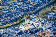 Fiduciastraße x Ostmarkstraße with Atruvia AG, UKBW Academy and Pneuhage Tires and Car Service in the district Durlach in Karlsruhe in the state Baden-Wuerttemberg, Germany