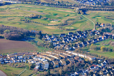 Golf course Golfpark Karlsruhe - GOLF absolute at Gut Batzenhof in the district Hohenwettersbach in Karlsruhe in the state Baden-Wuerttemberg, Germany