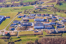 Hoheneichstraße industrial park with EVE Ernst Vetter GmbH and Eurofins Inpac Medizintechnik in the district Dietlingen in Keltern in the state Baden-Wuerttemberg, Germany