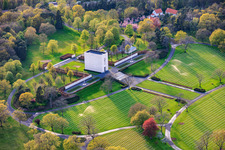 Chapel at the American Military Cemetery and Memorial of Saint-Avold in the district Forêts de Zang et du Steinberg in Saint-Avold in the state Moselle, France