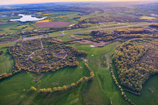 Former military airfield Grostenquin from the northeast in Grostenquin in the state Moselle, France