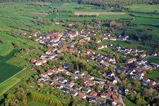 From the southeast in the district Medelsheim in Gersheim in the state Saarland, Germany
