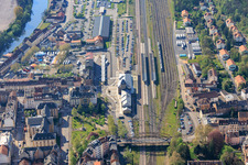 Station from the northwest in Saargemünd in the state Moselle, France
