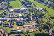 Psychiatric clinic Chs De Sarreguemines with Chapelle neo-gotique du CHS in the district Blauberg in Saargemünd in the state Moselle, France