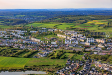 Prefabricated housing estate on Av. Victor Hugo in Farébersviller in the state Moselle, France
