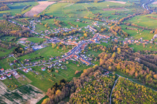 From the west in Siltzheim in the state Bas-Rhin, France