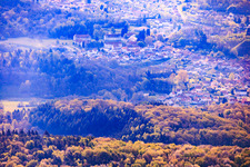 Quartier, Rue Colonel Teyssier with MAUSA on the Bitche - Musée d'Art Urbain et du Street Art and Marché Couvert in Bitsch in the state Moselle, France