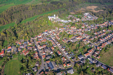 Village view in the Blies valley with Blies mill from the southeast in the district Breitfurt in Blieskastel in the state Saarland, Germany