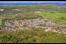From the southeast in the district Sitterswald in Kleinblittersdorf in the state Saarland, Germany