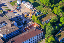 Construction site for the expansion of the Asklepios Südpfalz Clinic Kandel in Kandel in the state Rhineland-Palatinate, Germany