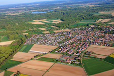 From the west in Hördt in the state Rhineland-Palatinate, Germany