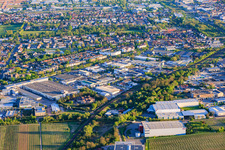 Horstring industrial area with Progroup AG, Theo Klein GmbH - Landau location and the Palatinate Chamber of Skilled Crafts vocational training center in Landau in der Pfalz in the state Rhineland-Palatinate, Germany