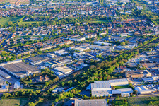 Horstring industrial area with Progroup AG, Theo Klein GmbH - Landau location and the Palatinate Chamber of Skilled Crafts vocational training center in Landau in der Pfalz in the state Rhineland-Palatinate, Germany