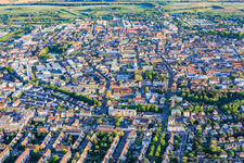 City view from the north in Landau in der Pfalz in the state Rhineland-Palatinate, Germany