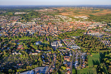 City view from the west in Landau in der Pfalz in the state Rhineland-Palatinate, Germany
