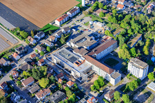 Construction site for the expansion of the Asklepios Südpfalz Clinic Kandel in Kandel in the state Rhineland-Palatinate, Germany
