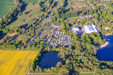Camping resort, steamed dumpling and beach resort in Rülzheim in the state Rhineland-Palatinate, Germany