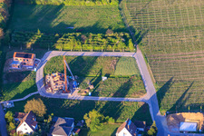 Construction site for multi-family houses in the new development area Luise-Unger-Straße in the district Wollmesheim in Landau in der Pfalz in the state Rhineland-Palatinate, Germany