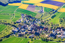 From the west in the district Greßhausen in Gädheim in the state Bavaria, Germany