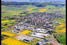 From the southwest in Hofheim in Unterfranken in the state Bavaria, Germany