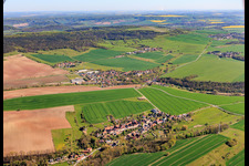 From the south in the district Gröben in Schlöben in the state Thuringia, Germany