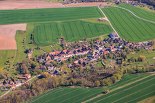 From the south in the district Gröben in Schlöben in the state Thuringia, Germany