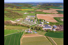 Industrial area Zinna with compost heaps of GEMES Abfallentsorgung und Recycling GmbH in the district Zinna in Schöngleina in the state Thuringia, Germany