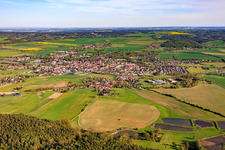 City view from the north in Neustadt an der Orla in the state Thuringia, Germany