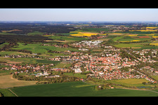 City view from the west in Neustadt an der Orla in the state Thuringia, Germany