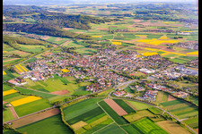 From the northeast in Bad Staffelstein in the state Bavaria, Germany