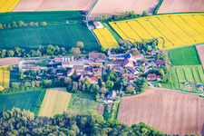 Neudorf district from the north in the district Messenfeld in Ebensfeld in the state Bavaria, Germany