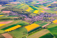 From the west in the district Büchold in Arnstein in the state Bavaria, Germany