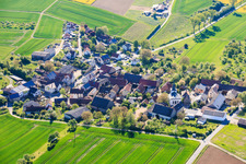 From the west in the district Greßhausen in Gädheim in the state Bavaria, Germany