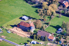 Castle" at the end of Castle Street in the district Hellingen in Heldburg in the state Thuringia, Germany