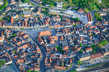 Marketplace in the district Burgberg in Lichtenfels in the state Bavaria, Germany