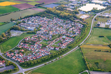 From the northeast in the district Kleinaugsfeld in Haßfurt in the state Bavaria, Germany