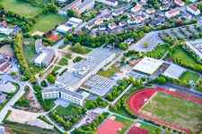 School center Haßfurt with Regiomontanus Gymnasium Haßfurt and Dr. Auguste Kirchner Realschule Haßfurt in Haßfurt in the state Bavaria, Germany